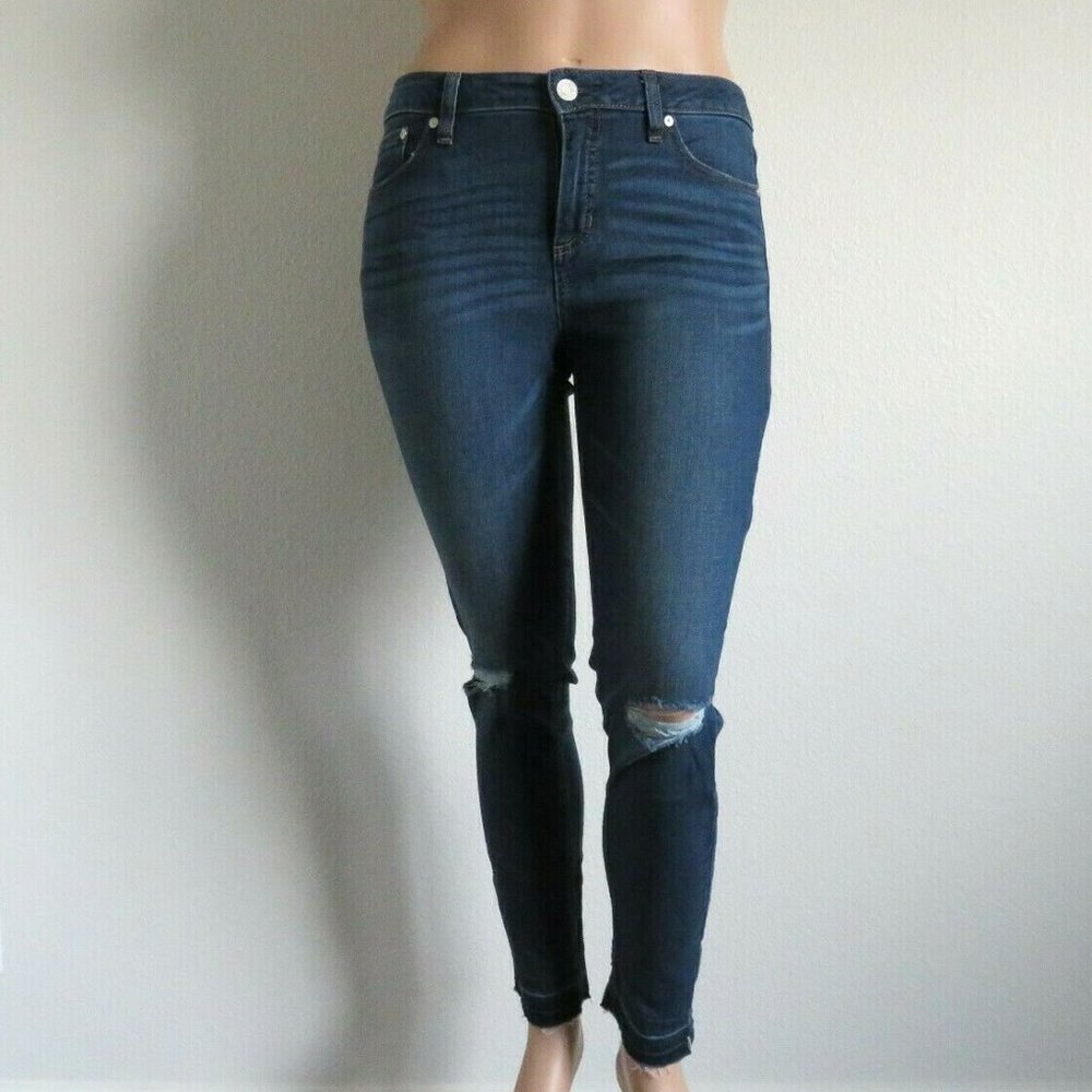 LC LAUREN CONRAD Jeans DESTRUCTED Skinny Size 12
